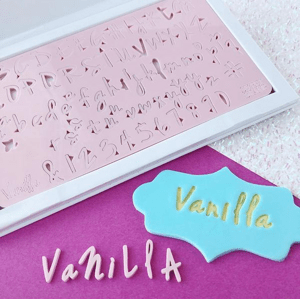 Vytlačovací abeceda Vanilla Sweet Stamp