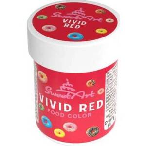 SweetArt gelová barva Vivid Red (30 g) - dortis