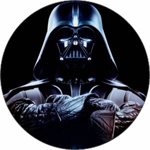 Jedlý papír Star wars Darth Vader tmavé pozadí 19,5 cm - Pictu Hap
