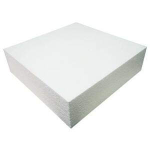 Polystyrenová maketa na dort čtverec 20x20x7,5 - Decora