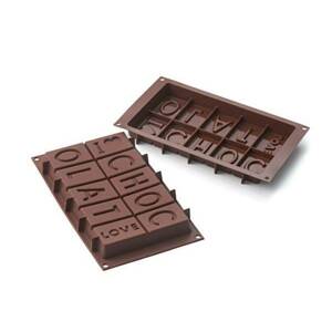 Silikonová forma na čokoládu I LOVE CHOCOLATE Silikomart