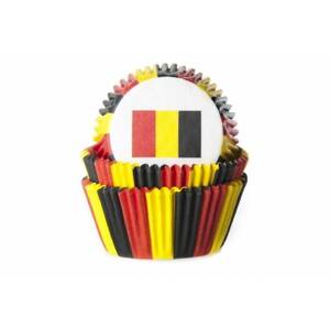 Košíček na muffiny vlajka Belgie 50ks