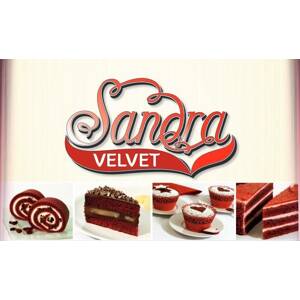 Sandra Velvet směs na výrobu litých hmot s červenou barvou (0,5 kg) - dortis