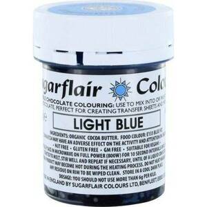 Barva do čokolády na bázi kakaového másla Sugarflair Light Blue (35 g) - Sugarflair
