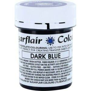 Barva do čokolády na bázi kakaového másla Sugarflair Dark Blue (35 g) - Sugarflair