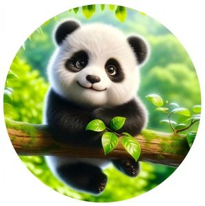 Jedlý obrázek Roztomilá panda Varianta: Jedlý papír