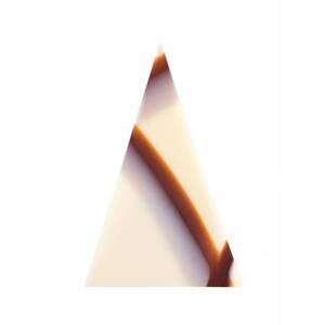Čokoládová dekorace Trojúhelníky bílé Marble (20 ks)