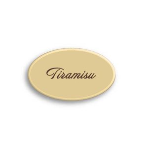 Čokoládová dekorace Tiramisu bílá (10 ks)