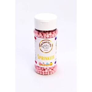 4Cake Cukrovo-rýžové perly růžové perleťové 5 mm (60 g) Besky edice
