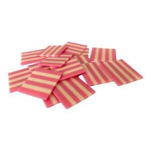 Čokoládové Čtverce bílo-růžové 15ks