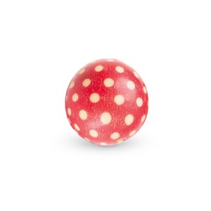Čokoládová koule Červená s puntíky 7ks