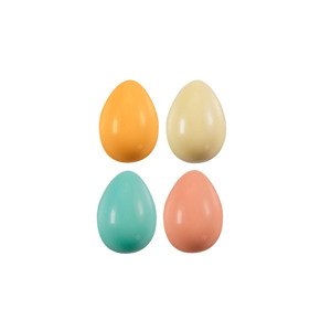 3D Mini velikonoční vajíčka z bílé čokolády 24ks