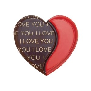 3D Čokoládové srdce I love you 10ks