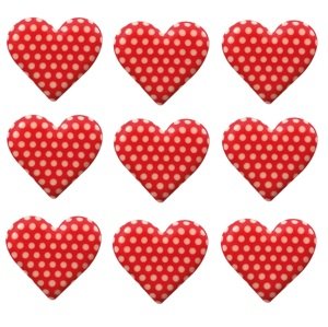 Čokoládové srdce s puntíky 18ks