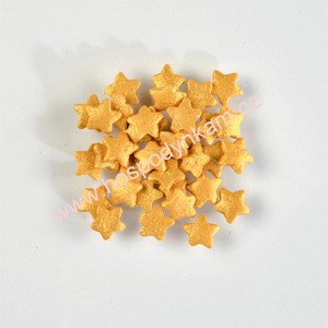 Balení Cukrové zdobení - hvězdičky zlaté 1,4kg