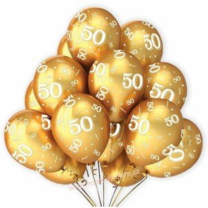 Balónky zlaté k 50. výročí