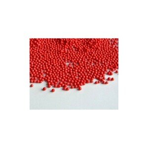 Cukrové perličky - máček červený  - 100g